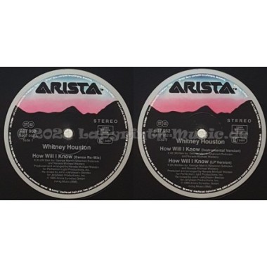Whitney Houston - How Will I Know • John Jellybean Benitez-Remix • 12" Vinyl Maxi - Labyrinth Music