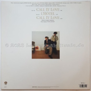 Yello - Call It Love • 12" Vinyl Maxi • MINT - Labyrinth Music