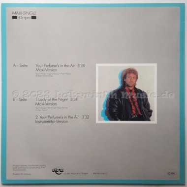 Bernie Paul - Your Perfume's In The Air • 12" Vinyl Maxi • NM - Labyrinth Music