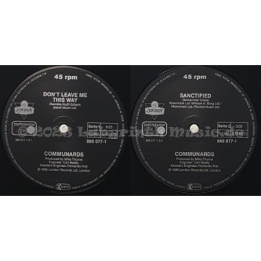 Communards With Sarah Jane Morris, The - Don't Leave Me This Way • 12" Vinyl Maxi • EX - Labyrinth Music