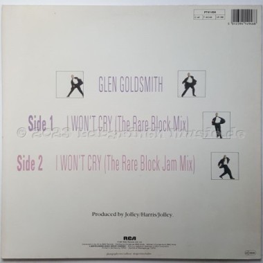 Glen Goldsmith - I Won't Cry • 12" Vinyl Maxi - Labyrinth Music