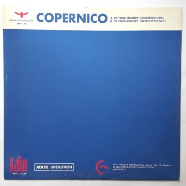 Copernico - I'm Your Memory • 12" Vinyl Maxi - Labyrinth Music