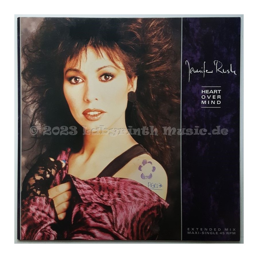 Jennifer Rush - Heart Over Mind • 12" Vinyl Maxi • MINT - Labyrinth Music