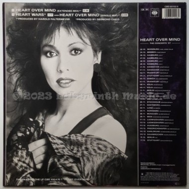 Jennifer Rush - Heart Over Mind • 12" Vinyl Maxi • MINT - Labyrinth Music