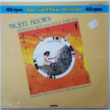 Miquel Brown - So Many Men - So Little Time • 12" Vinyl Maxi - Labyrinth Music