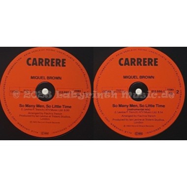 Miquel Brown - So Many Men - So Little Time • 12" Vinyl Maxi - Labyrinth Music