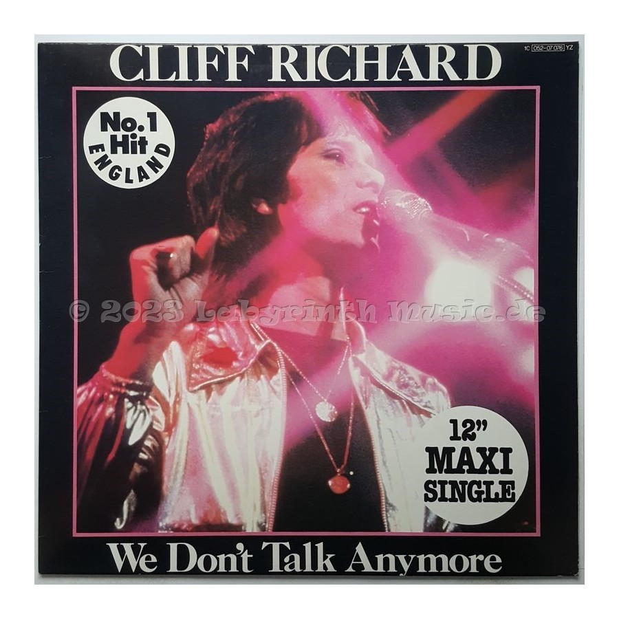 Cliff Richard - We Don't Talk Anymore • 12" Vinyl Maxi • NM - Labyrinth Music