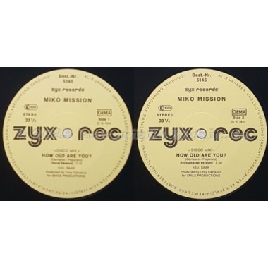 Miko Mission - How Old Are You • 12" Vinyl Maxi - Labyrinth Music