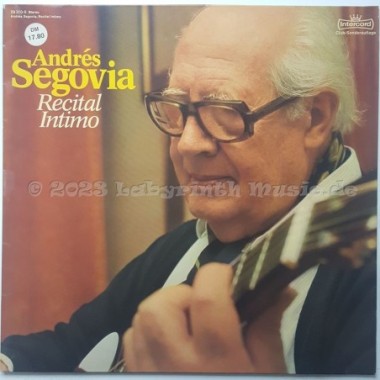 Andres Segovia - Recital Intimo • 12" Vinyl LP • EX - Labyrinth Music