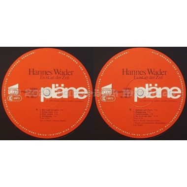 Hannes Wader - Es Ist An Der Zeit • 12" Vinyl LP • EX - Labyrinth Music