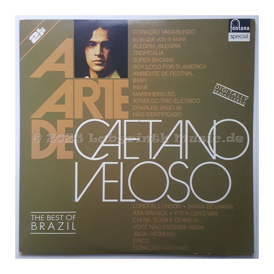 Caetano Veloso - A Arte De Caetano Veloso • 12" Vinyl LP • MINT - Labyrinth Music