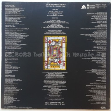 The The Alan Parsons Project - The Turn Of A Friendly Card • 12" Vinyl LP - Labyrinth Music