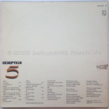 Ekseption - 5 • 12" Vinyl LP - Labyrinth Music