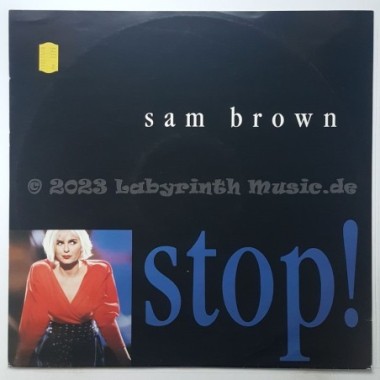 Sam Brown - Stop! • 12" Vinyl Maxi • EX - Labyrinth Music