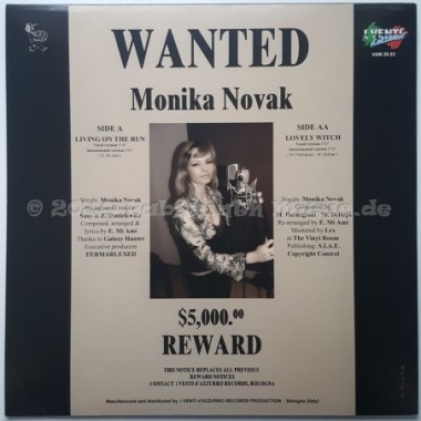 Monika Novak - Living On The Run • 12" Vinyl Maxi • MINT - Labyrinth Music