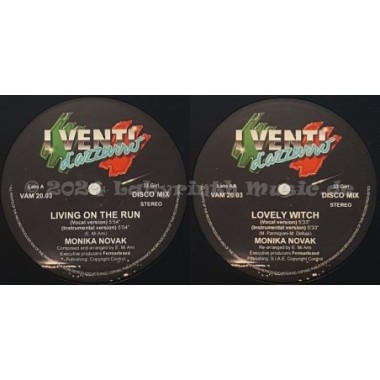 Monika Novak - Living On The Run • 12" Vinyl Maxi • MINT - Labyrinth Music