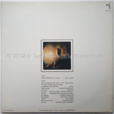 Pinto - Sing A Song Of Joy • 12" Vinyl Maxi - Labyrinth Music