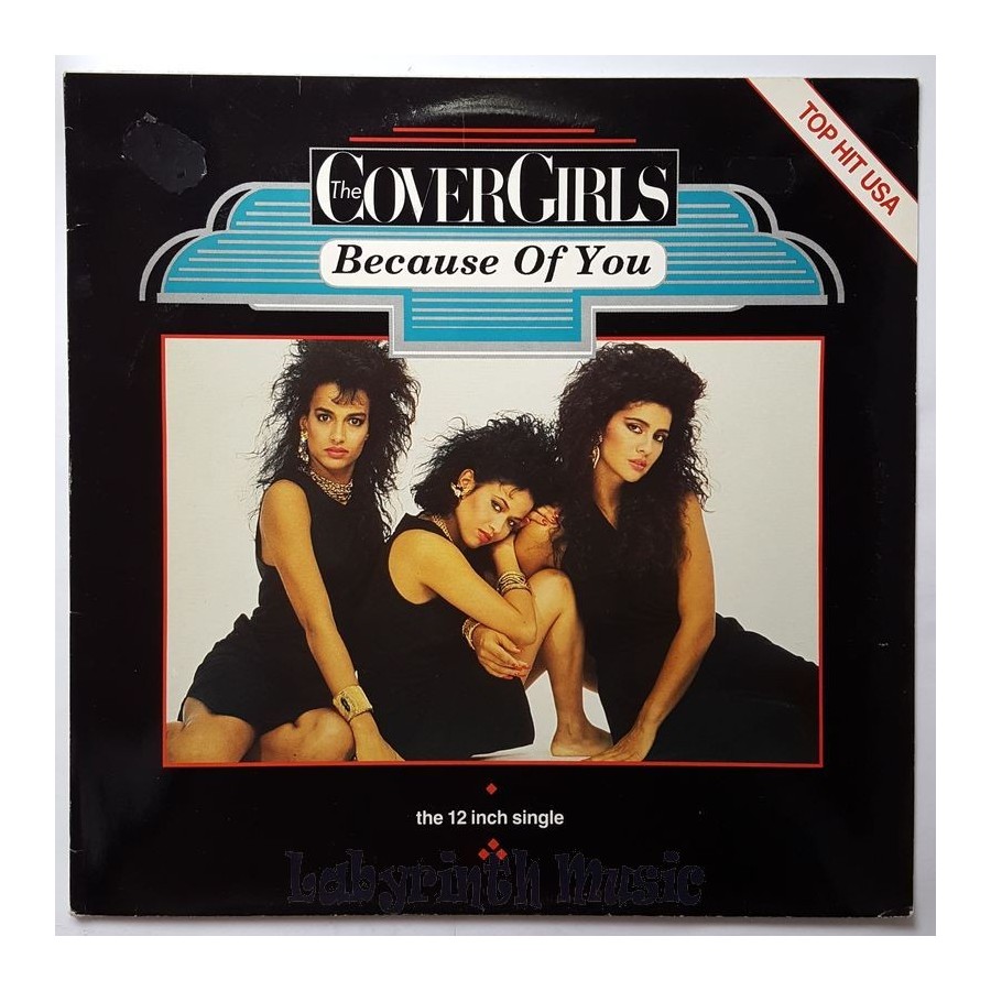 The Cover Girls - Because Of You • 12" Vinyl Maxi • EX - Labyrinth Music