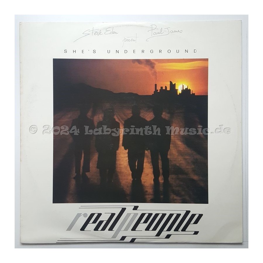 Real People - She's Underground • 12" Vinyl Maxi • EX - Labyrinth Music