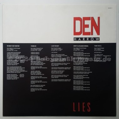 Den Harrow - Lies • LP • 12" Vinyl LP • NM - Labyrinth Music