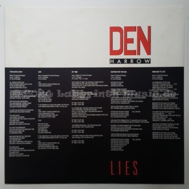 Den Harrow - Lies • LP • 12" Vinyl LP • NM - Labyrinth Music