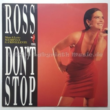 Ross - Don't Stop • 12" Vinyl Maxi • NM - Labyrinth Music