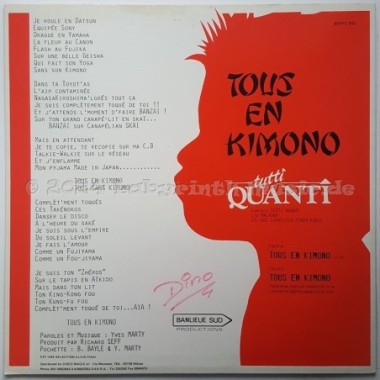 Tutti Quanti - Tous En Kimono • 12" Vinyl Maxi • EX - Labyrinth Music