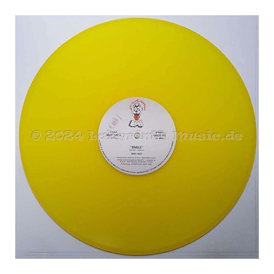 The Why Not - Smile • Comet 059 • 12" Vinyl Maxi • EX - Labyrinth Music