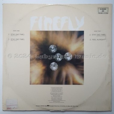 Firefly - Stay (No Time) • 12" Vinyl Maxi - Labyrinth Music