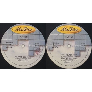 Foster - Calypso Girl • 12" Vinyl Maxi - Labyrinth Music