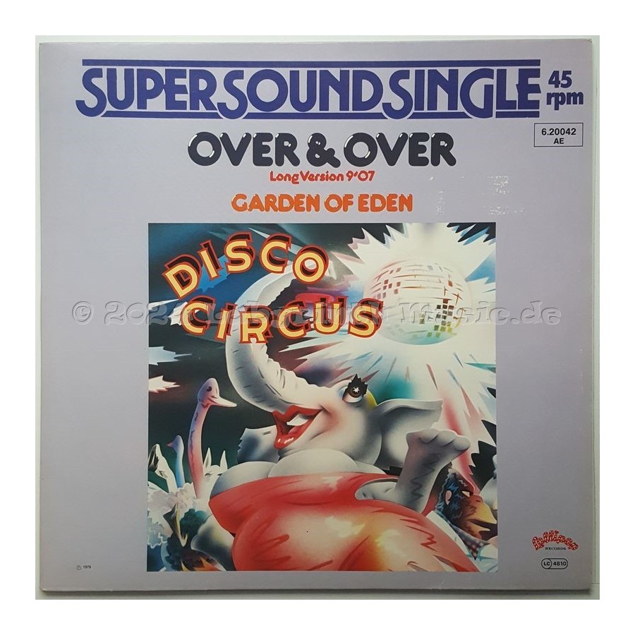 Disco Circus - Over & Over • Garden Of Eden • 12" Vinyl Maxi • NM - Labyrinth Music