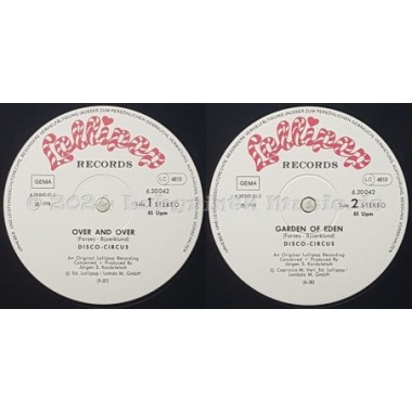 Disco Circus - Over & Over • Garden Of Eden • 12" Vinyl Maxi • NM - Labyrinth Music