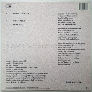 Bronski Beat - Smalltown Boy • 12" Vinyl Maxi • NM - Labyrinth Music