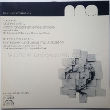 Alban Berg - Violinkonzert "Dem Andenken Eines Engels" • Kammerkonzert Für Klavier Und Geige Mit 13 Bläsern • 12" Vinyl LP • EX 