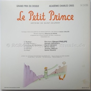 Antoine De Saint-Exupéry - Le Petit Prince • 12" Vinyl LP • NM - Labyrinth Music