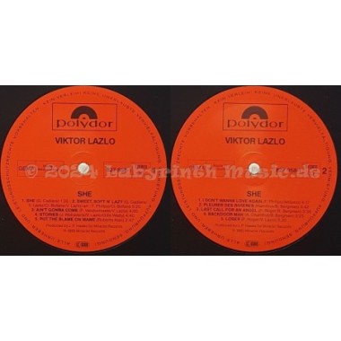 Viktor Lazlo - She • 12" Vinyl LP • EX - Labyrinth Music