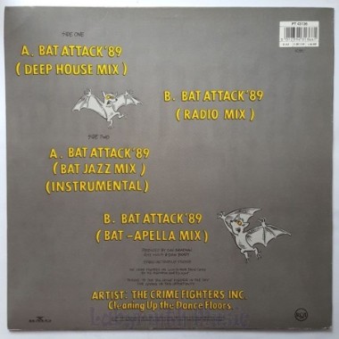 The Crime Fighters Inc. - Bat Attack '89 • 12" Vinyl Maxi • EX - Labyrinth Music