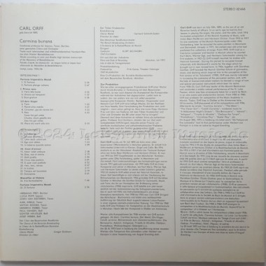 Carl Orff - Carmina Burana • Cantiones Profanae • 12" Vinyl LP • EX - Labyrinth Music