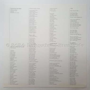 Carl Orff - Carmina Burana • Cantiones Profanae • 12" Vinyl LP • EX - Labyrinth Music