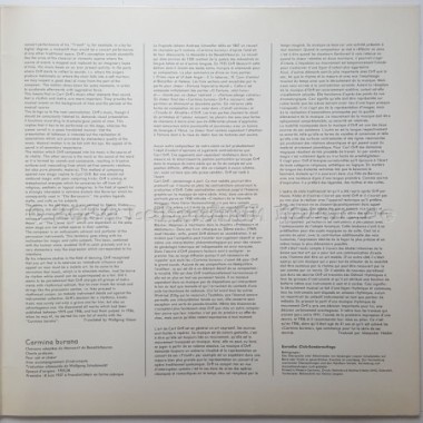 Carl Orff - Carmina Burana • Cantiones Profanae • 12" Vinyl LP • EX - Labyrinth Music