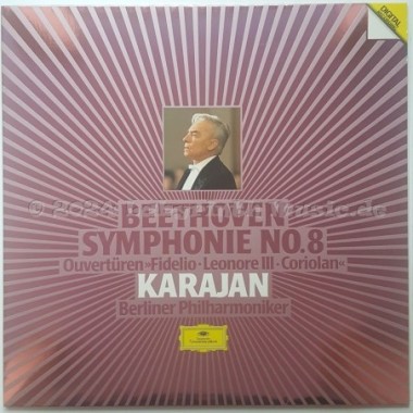 Ludwig Van Beethoven - Symphonie No. 8 • Ouvertüren • Fidelio • Leonore III •  Coriolan • 12" Vinyl LP • MINT - Labyrinth Music