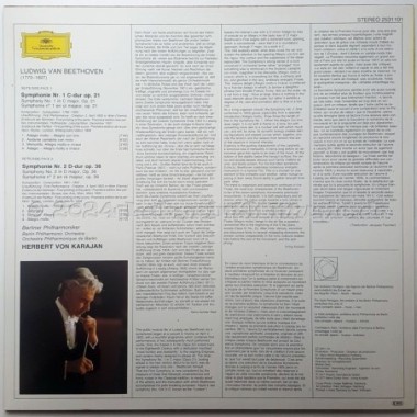 Ludwig Van Beethoven - Symphonien Nr.1 • Nr.2 • 12" Vinyl LP • MINT - Labyrinth Music