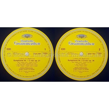 Ludwig Van Beethoven - Symphonien Nr.1 • Nr.2 • 12" Vinyl LP • MINT - Labyrinth Music