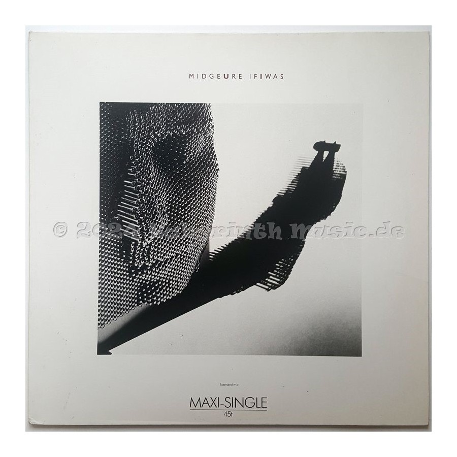 Midge Ure - If I Was • Extended Mix • 12" Vinyl Maxi - Labyrinth Music