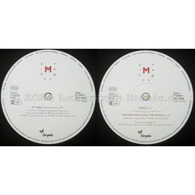 Midge Ure - If I Was • Extended Mix • 12" Vinyl Maxi - Labyrinth Music