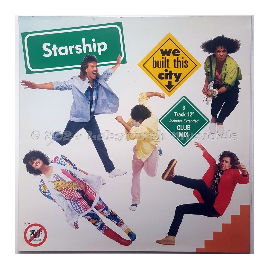 Starship - We Built This City • 12" Vinyl Maxi • EX - Labyrinth Music