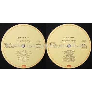 Edith Piaf - Ihre Grossen Erfolge • 12" Vinyl LP • MINT - Labyrinth Music