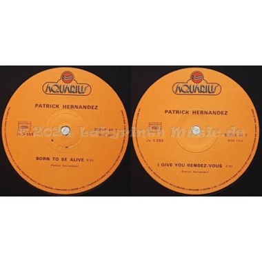 Patrick Hernandez - Born To Be Alive • 12" Vinyl Maxi - Labyrinth Music