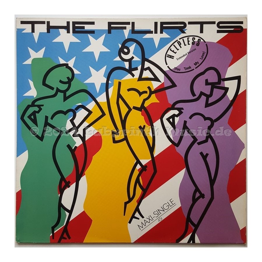 The Flirts - Helpless • 12" Vinyl Maxi - Labyrinth Music