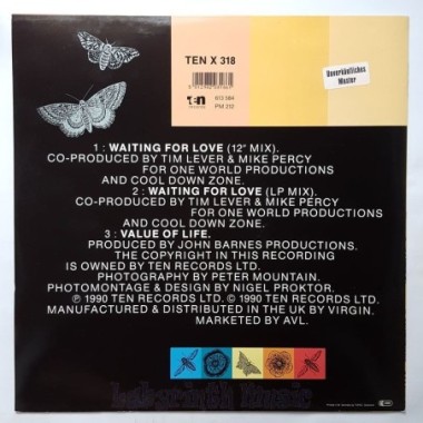 Cool Down Zone - Waiting For Love • 12" Vinyl Maxi • EX - Labyrinth Music